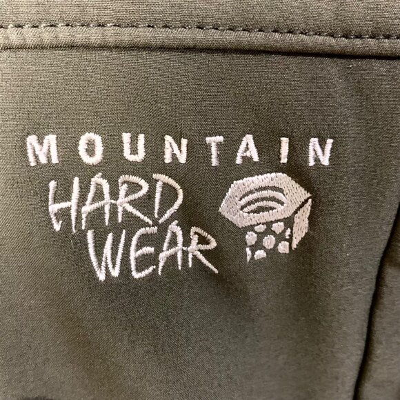 Mountain Hardwear Mens Sawtooth Ridge L Green Softshell Jacket Gorpcore Outdoor - Picture 3 of 9